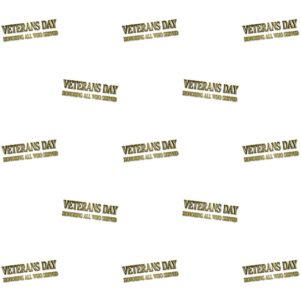 Stock Illustratie - Veterans Day, 3d illustratie, ter ere van allen die gediend, Amerikaans vakantie sjabloon. - Foto, afbeelding