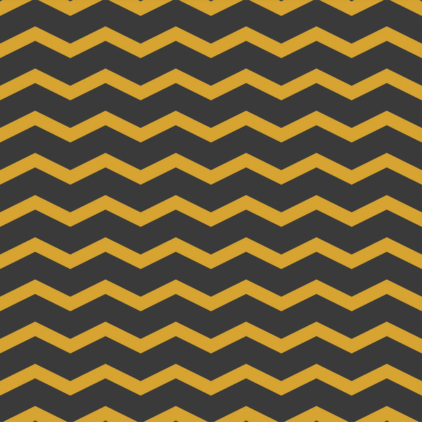 Zig zags black and yellow seamless pattern - ベクター画像