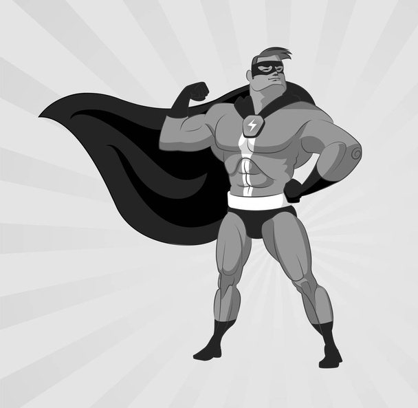 Super hero on a light background - Vector, Image