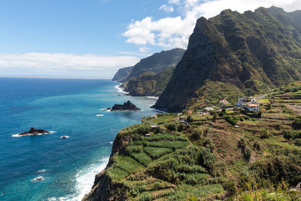 Vyhlídka nad severním pobřeží Madeira, Portugalsko - Fotografie, Obrázek