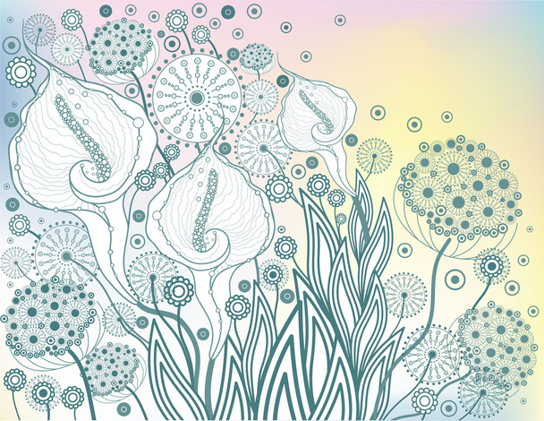 Spring flower background - Вектор,изображение