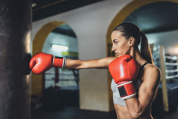 young female boxer - Photo, Image