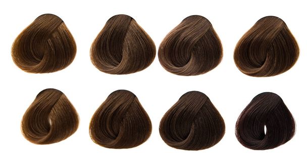 βαμμένα μαλλιά μπούκλες απομονωμένες - Φωτογραφία, εικόνα