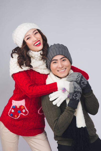couple wearing warm clothes - Photo, Image