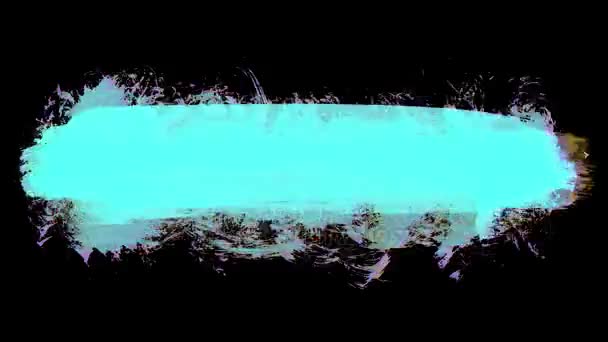 Grunge fırça darbeleri animasyon. Soyut el - boyalı öğesi. Alt çizgi ve kenarlık tasarımı. Kesintisiz döngü arka plan. 4k - Video, Çekim