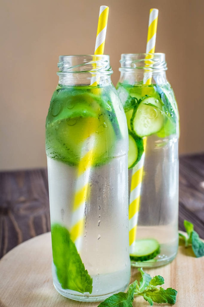 Detox water infused with fruits - Photo, Image