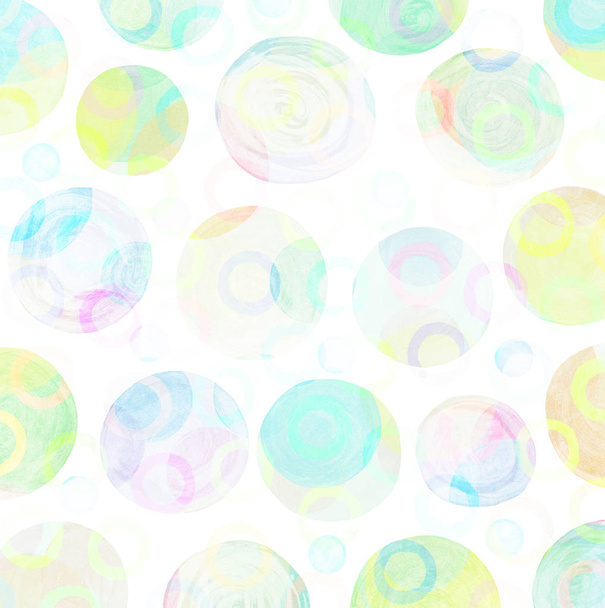 Abstract retro pastel pattern. Round shapes texture - Photo, Image