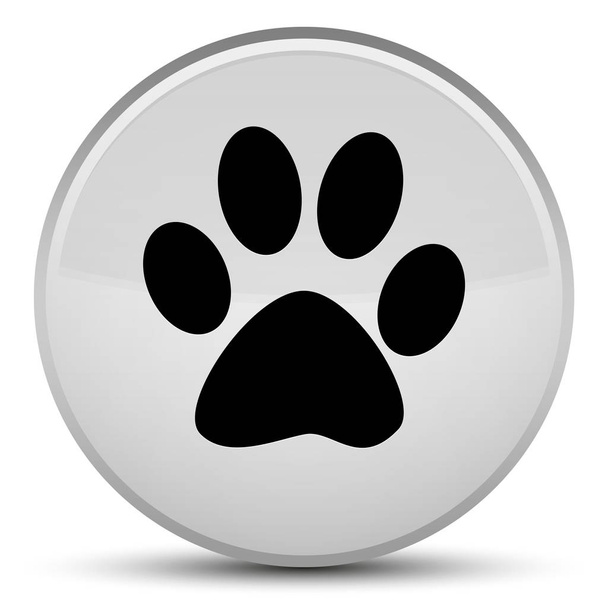 icono de huella animal botón redondo blanco especial
 - Foto, Imagen