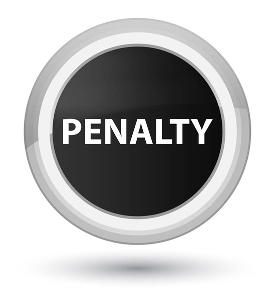 Prima penalidade botão redondo preto
 - Foto, Imagem