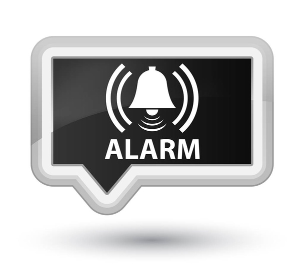 Alarm (zil simgesini) asal siyah bayrak düğmesi - Fotoğraf, Görsel