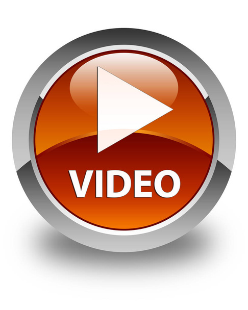 Video lucido pulsante rotondo marrone
 - Foto, immagini