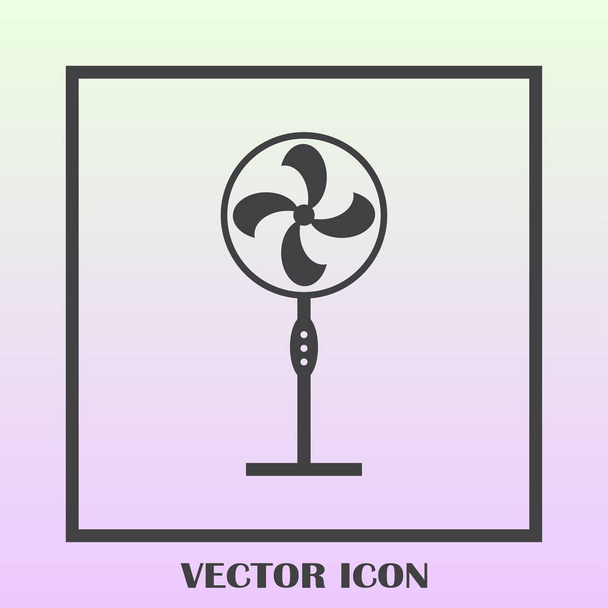 Ventilační ikona. Ventilátor vzduchu nebo ventilátor symbol. Vektorové ilustrace - Vektor, obrázek