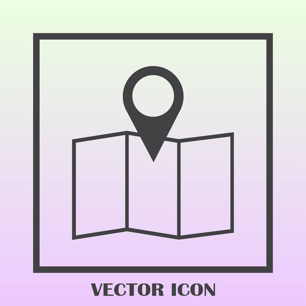 Kartenzeiger flaches Symbol. Vektor Folge 10 - Vektor, Bild