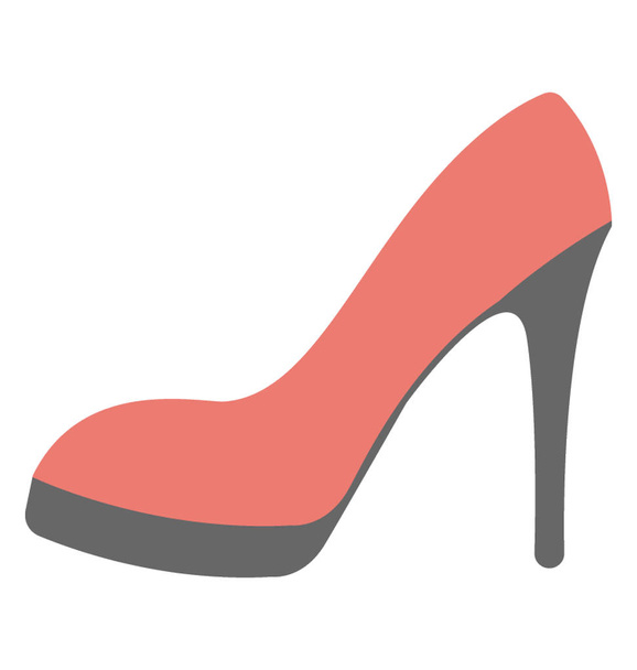  Heel Shoes Vector Icon - Вектор,изображение