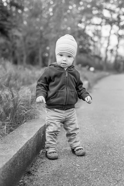 carino bambino ragazzo su un passeggiata
  - Foto, immagini