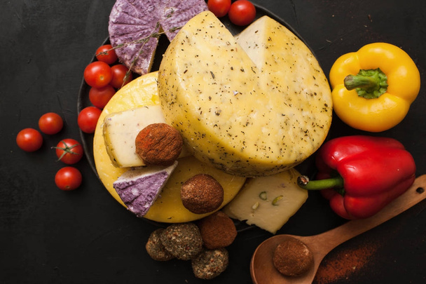 Cheese assortment. Dairy milk products - Photo, Image
