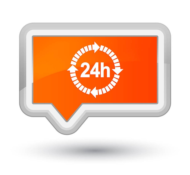 24 horas icono de entrega primer botón de banner naranja
 - Foto, imagen