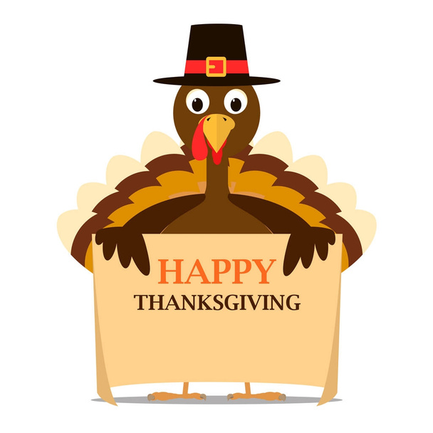 Happy Thanksgiving Celebration Design. Vector Illustration - Vector, Image