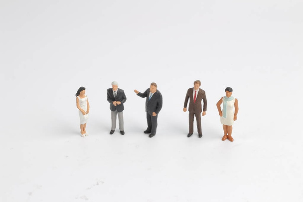 the tiny of figure of business people - Фото, изображение