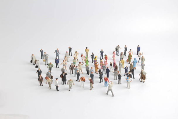 a meeting of the  many small figure  - Foto, imagen