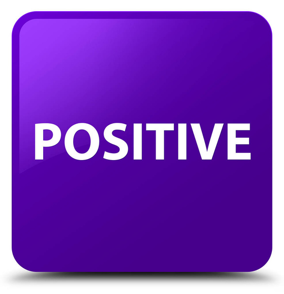 Bouton carré violet positif
 - Photo, image