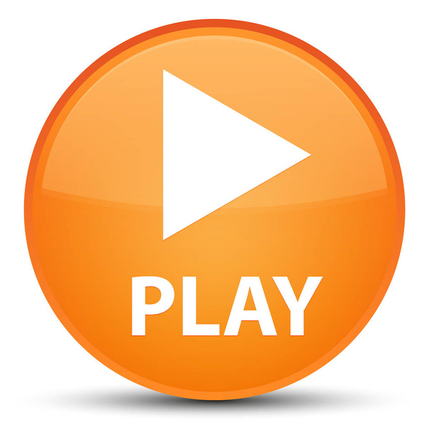 Play special orange round button - Photo, Image