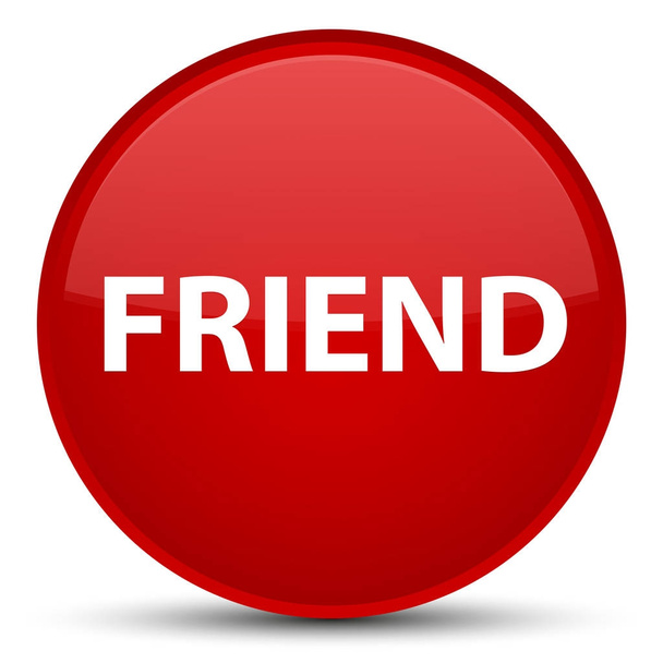 Friend special red round button - Photo, Image