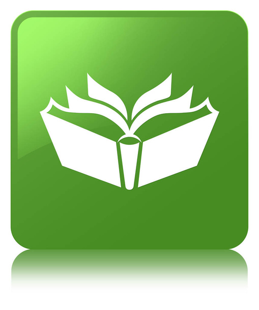 Fordítás ikonra puha zöld négyzet gomb - Fotó, kép