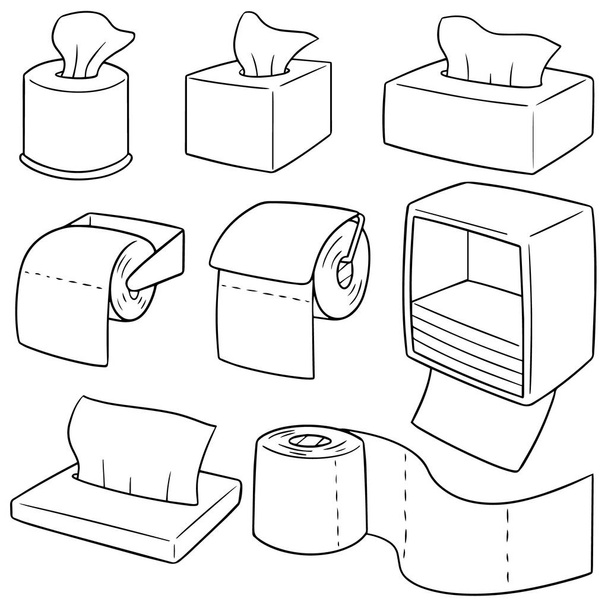 conjunto vetorial de papel tissue
 - Vetor, Imagem