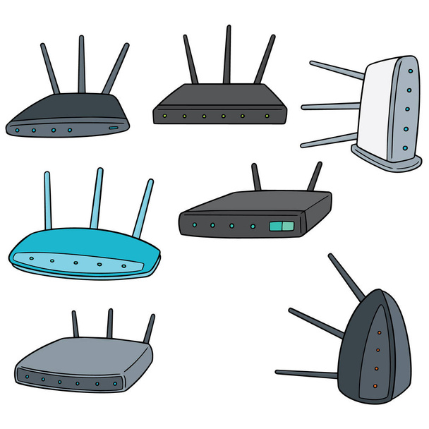 vector set of wireless router - Vector, Imagen