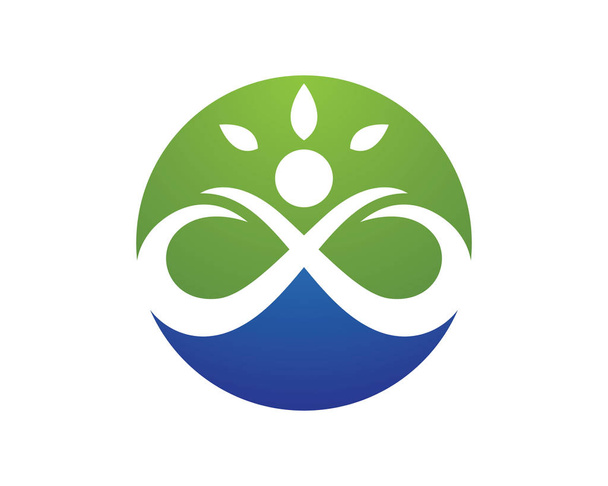 logotipo de vida saudável
 - Vetor, Imagem