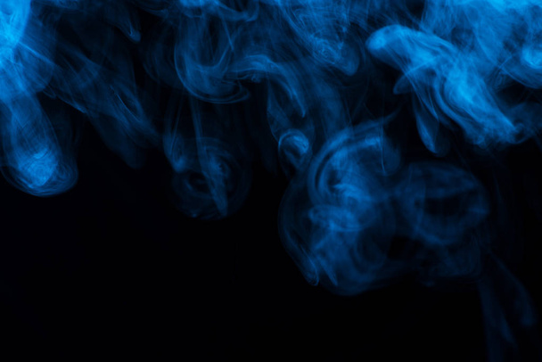 Blue smoke  texture  - Φωτογραφία, εικόνα
