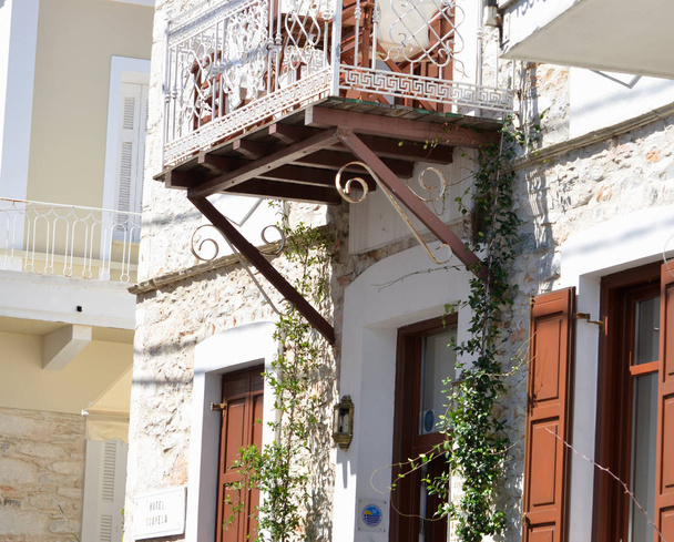 Skiathos Greek Island House Facade - Foto, immagini