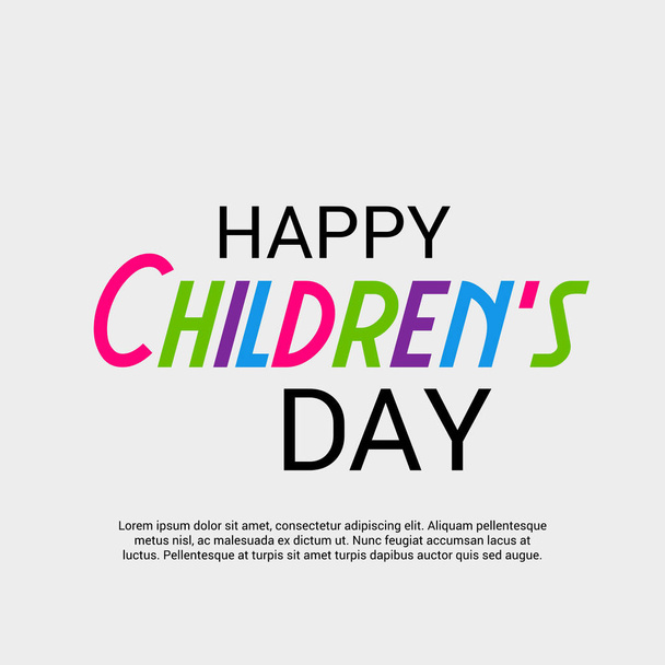 Happy Children's Day. - Vector, Image