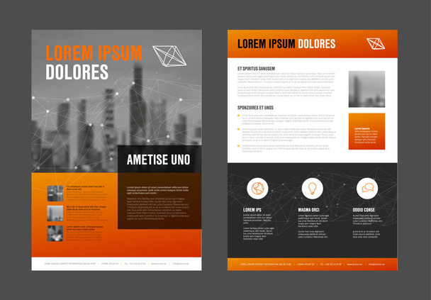 brochura empresarial
 - Vetor, Imagem