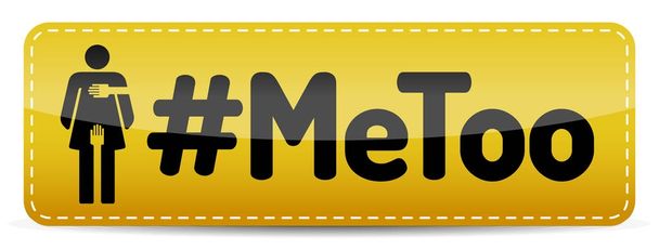 #MeToo - Banner con pictograma de mujer
 - Vector, imagen