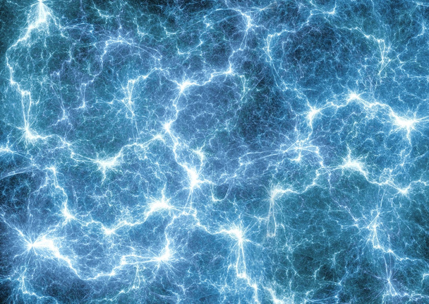 Rayo eléctrico azul
 - Foto, imagen
