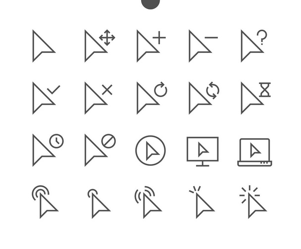 set of cursor symbols - Vector, Image