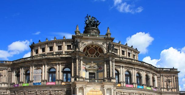 Semper opera house w Dreźnie, Niemcy - Zdjęcie, obraz
