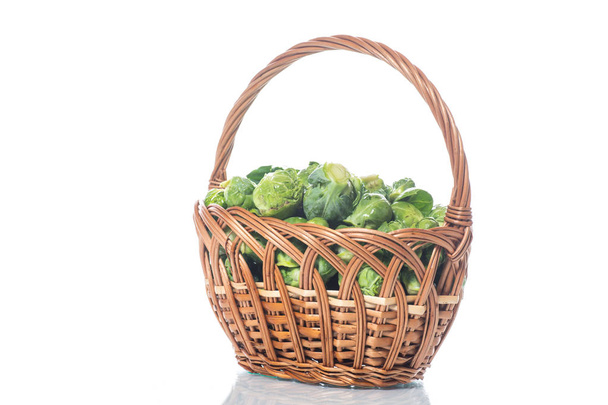 closeup of brussels sprouts - Zdjęcie, obraz