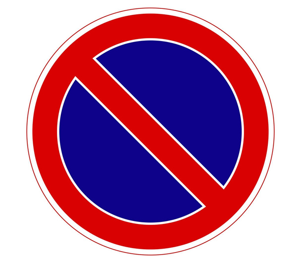 Stop sign signal on white background - Vector, Image
