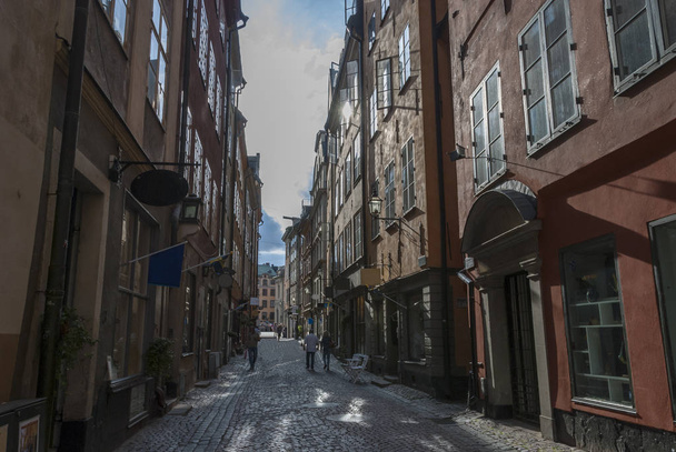 Az esti nap Stockholm-Old Town - Fotó, kép