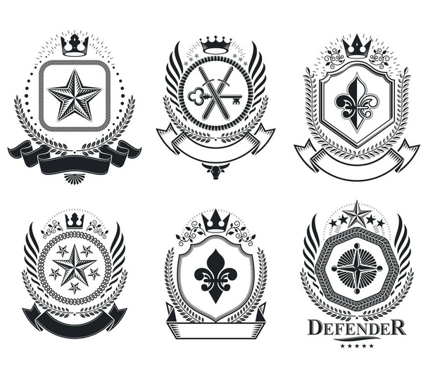 Coat of Arms collection - Вектор,изображение