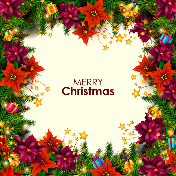 Decoratie voor Happy New Year en Merry Christmas greeting - Vector, afbeelding