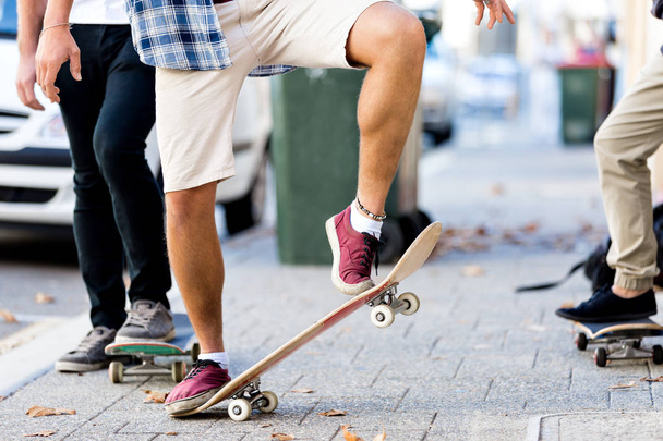 Skateboarding at the street - Fotó, kép