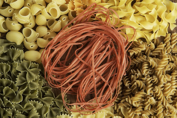 Types of pasta - Fotoğraf, Görsel