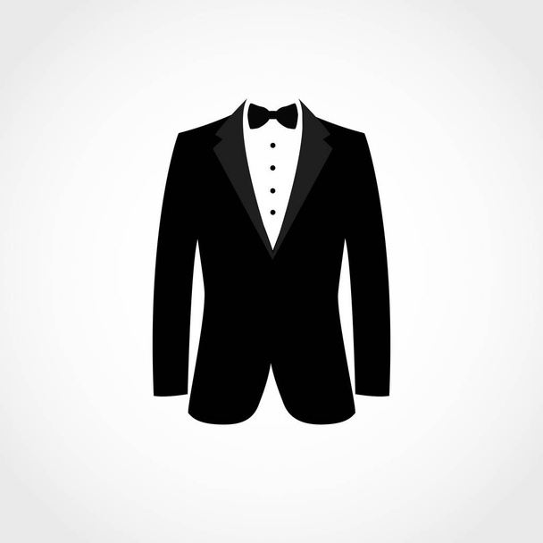 Suit icon isolated on white background. - Vector, Imagen