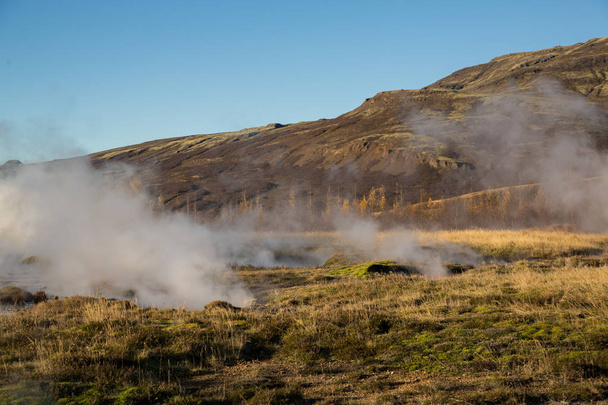 Исландский пейзаж. Удивительный ледяной природный ландшафт. Красивая природа
. - Фото, изображение