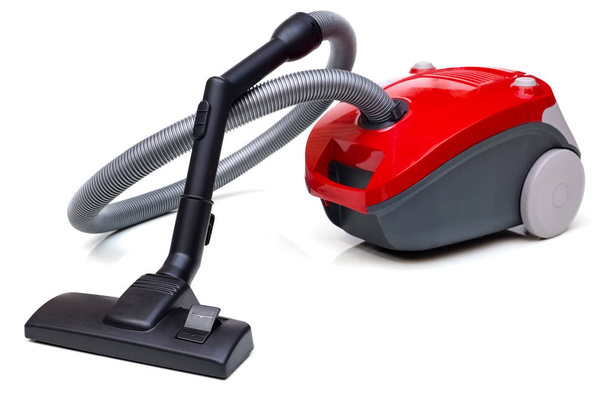 Vacuum cleaner in red color - Фото, изображение