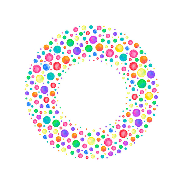 Барвисті акварельні точки. Щільний ретро акварельний конфетті
  - Фото, зображення